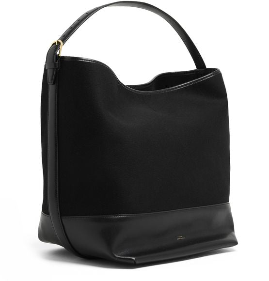 Toteme Belted tote bag in Black — view 2