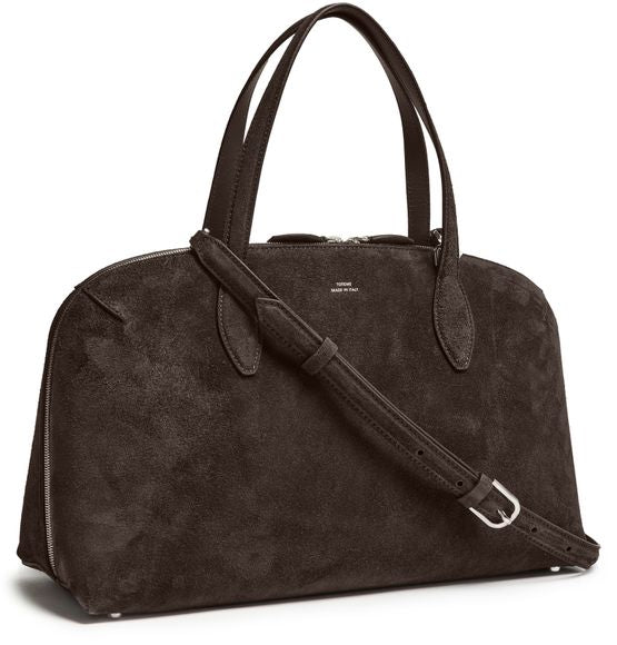 Toteme M suede tote bag in Brown — view 2