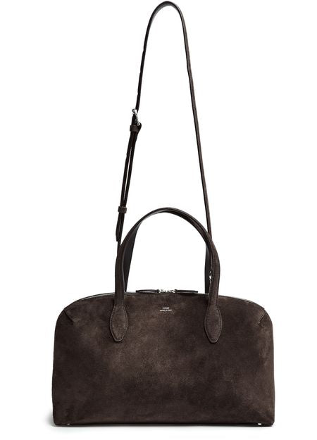 Toteme M suede tote bag in Brown — view 4