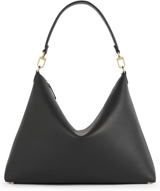 Toteme Medium-sized leather Bevel bag in Black — view 1