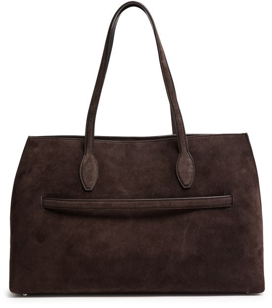Toteme Suede lounge tote bag in Brown — view 3