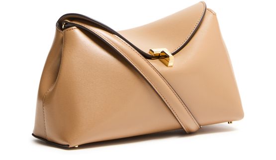 Toteme T-Lock clutch in Camel — view 2