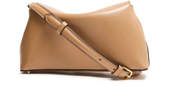 Toteme T-Lock clutch in Camel — view 3