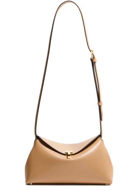 Toteme T-Lock clutch in Camel — view 4