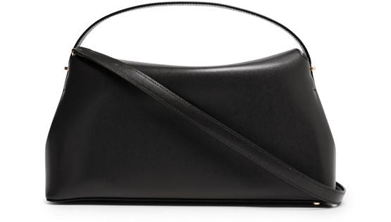 Toteme T-Lock leather handbag in Black — view 3