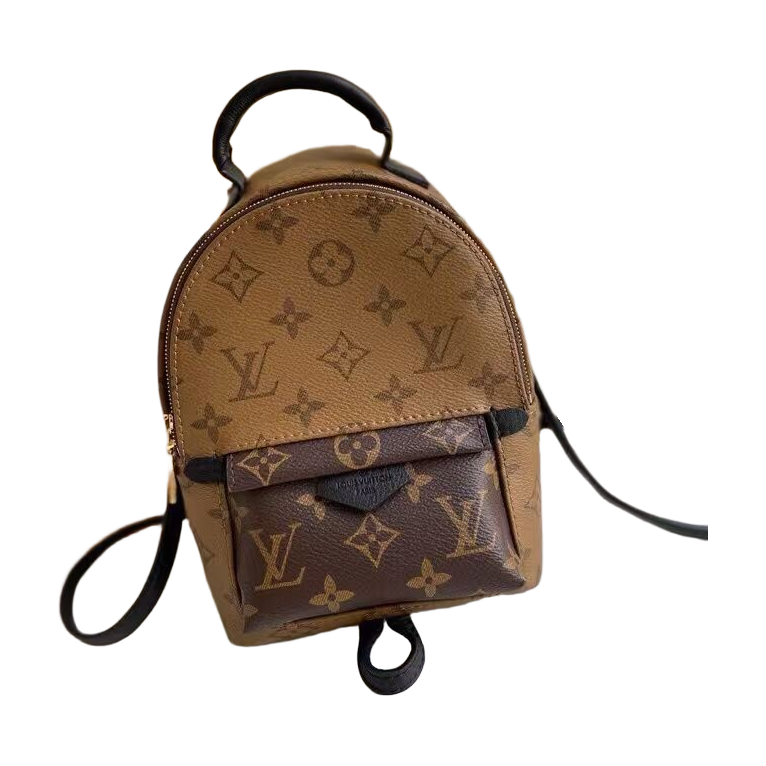 Louis Vuitton Monogram Zip Backpack – Beige / Brown / Black