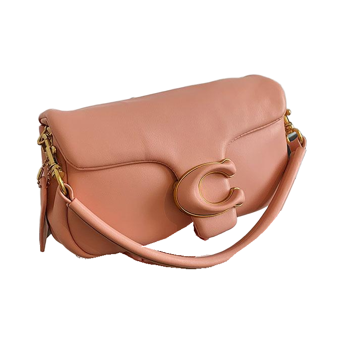 Coach Flap Shoulder Bag with C Clasp – Dusty Pink