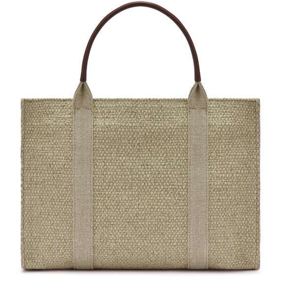 The Row Georgia Tote Bag — Clay/Shell/Deep Brown ANS