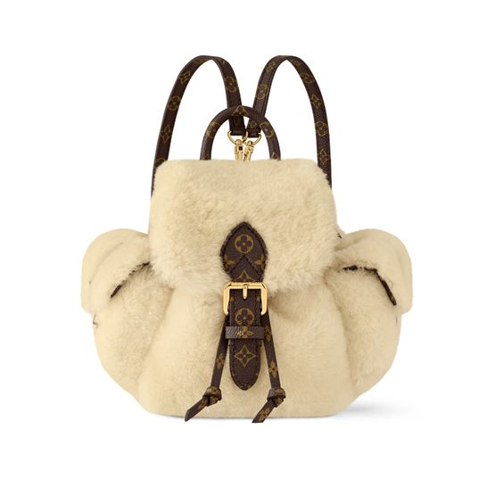 Louis Vuitton Nano Teddy Backpack — Beige