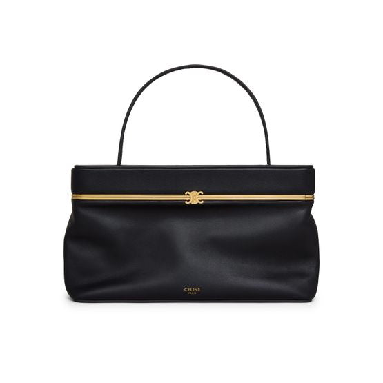 Celine Rectangle in supple calfskin — Black