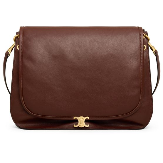 Celine Soft Triomphe Besace — Brick