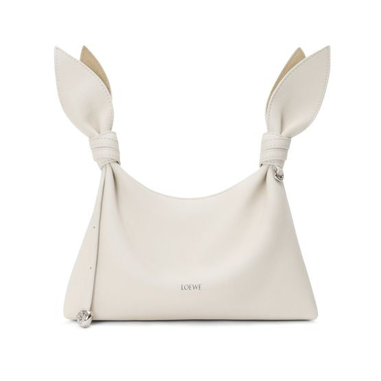 Loewe Mini Scarf shoulder bag in smooth calfskin — Soft White