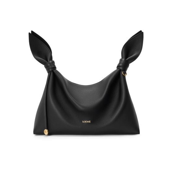 Loewe Medium Scarf shoulder bag in smooth calfskin — Black
