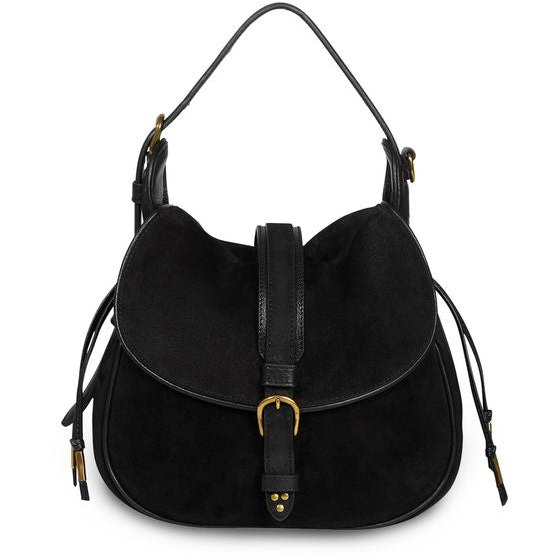 Jérôme Dreyfuss Gildas shoulder bag — Split Suede Noir