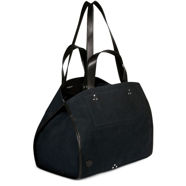 Jérôme Dreyfuss Leon M tote bag — Split Suede Noir