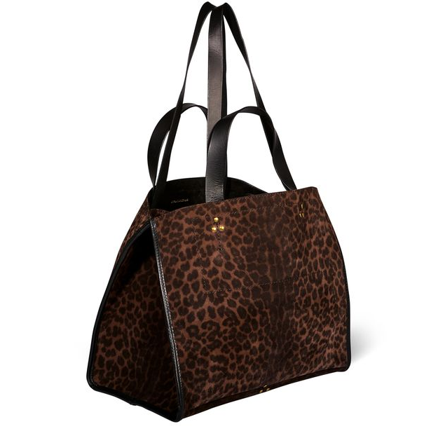 Jérôme Dreyfuss Léon M tote bag — Imprime Leopard Naturel