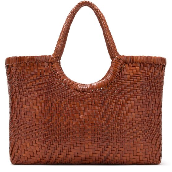 Dragon Diffusion Nantucket big tote bag — Tan Black Edge