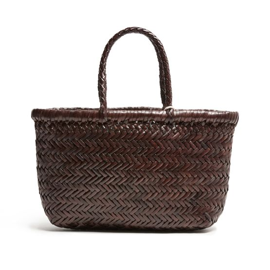 Dragon Diffusion Flat Gora mini handbag — Dark Brown