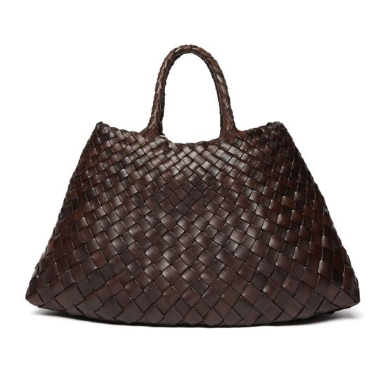 Dragon Diffusion Santa Croce small handbag — Dk Brown