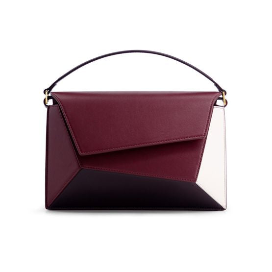 Mlouye Naomi crossbody bag — Bordeaux&Off White