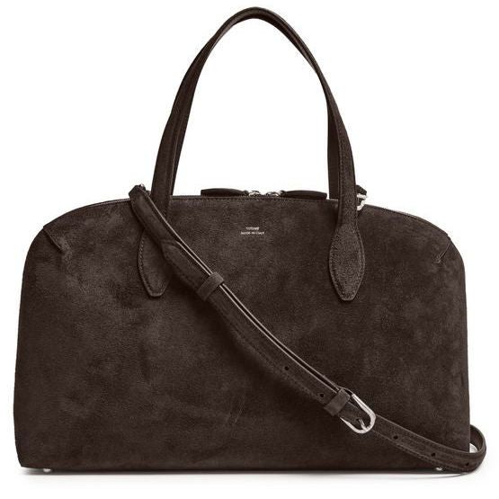 Toteme M suede tote bag — Brown