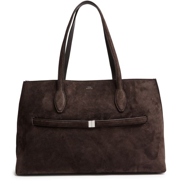 Toteme Suede lounge tote bag — Brown