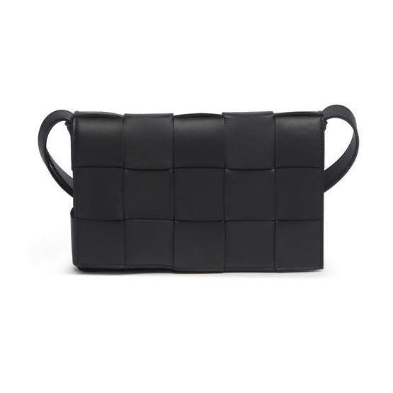 Bottega Veneta Cassette Bag — Black / Gold
