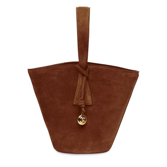 Liffner Single-handle bucket bag — Cow Suede Light Brown