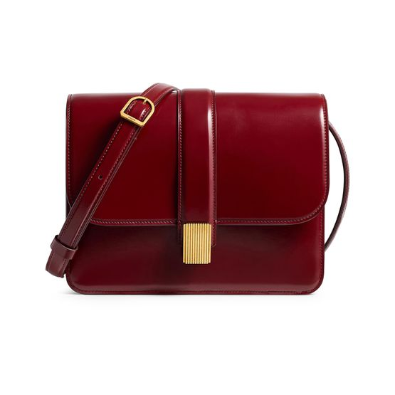Khaite Blake crossbody — Oxblood