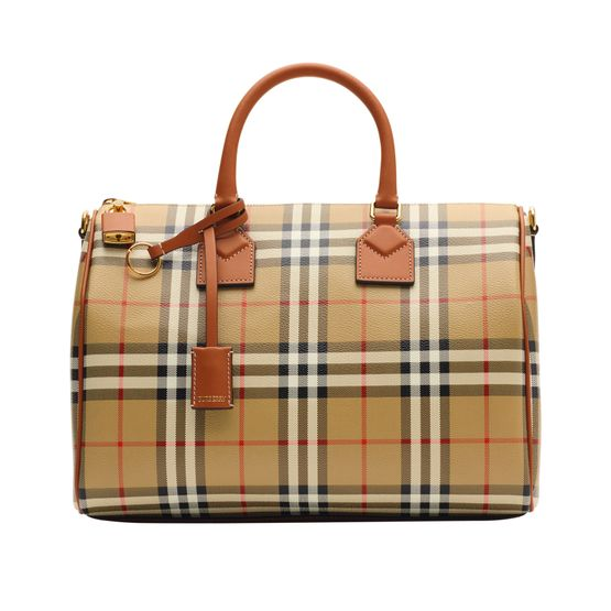 Burberry Check Bowling bag — Vntg Chk/Briar Brown