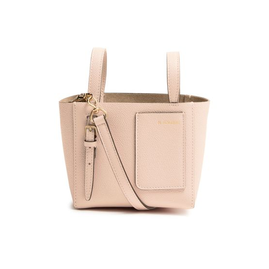 Valextra Micro bucket bag — Pale