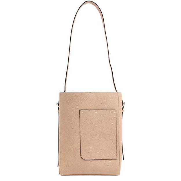 Valextra Medium bucket bag — Beige Cachemire