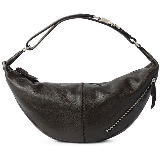 Lemaire Mini Quiver Clip bag — Dark Chocolate