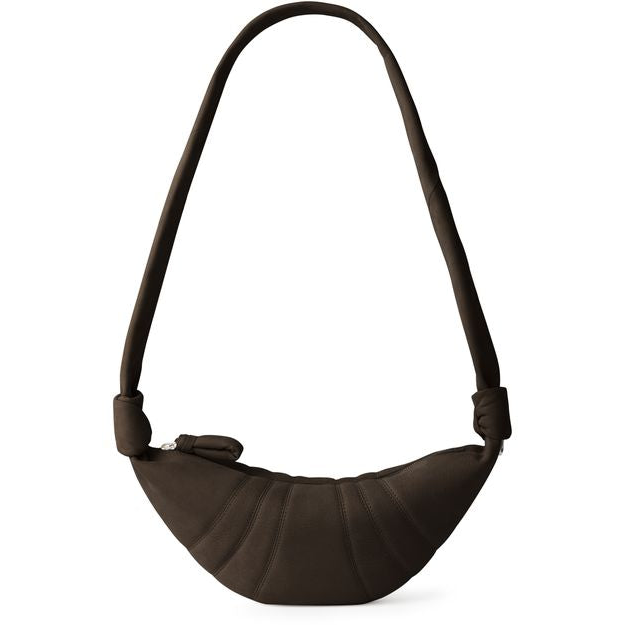 Lemaire Small Croissant bag — Ebony Brown