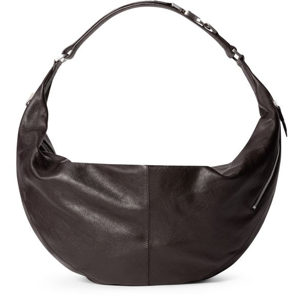 Lemaire Quiver Clip large bag — Dark Chocolate