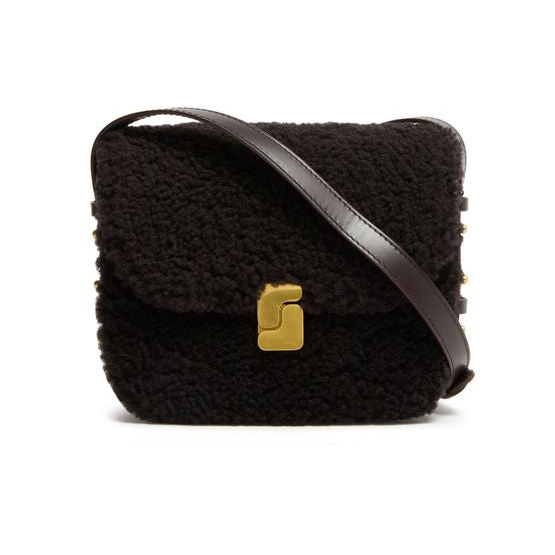 Soeur Bellissima mini crossbody bag — Marron Fonce