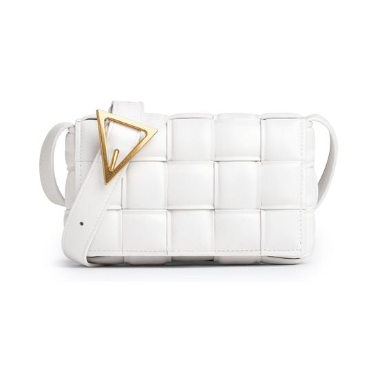 Bottega Veneta Small Padded Cassette bag — White/Gold