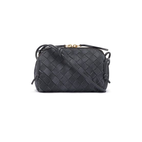 Bottega Veneta Intrecciato Concert Pouch — Cloudy Ind/Gra.Mix-G