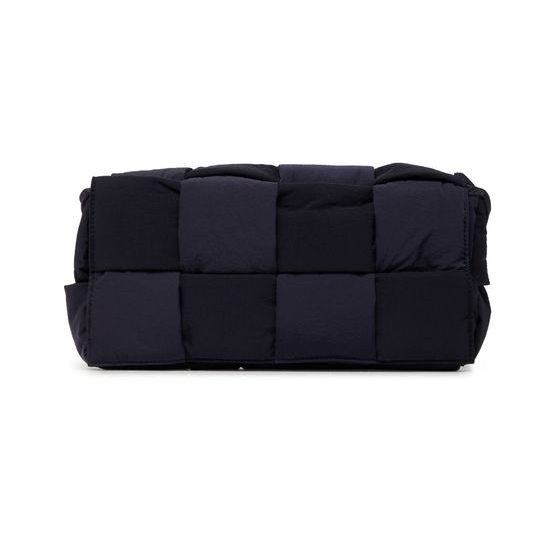 Bottega Veneta Padded Tech Cassette crossbody bag — Space-Silver