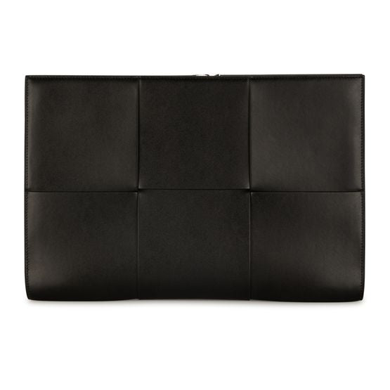 Bottega Veneta Arco Briefcase — Black / Silver