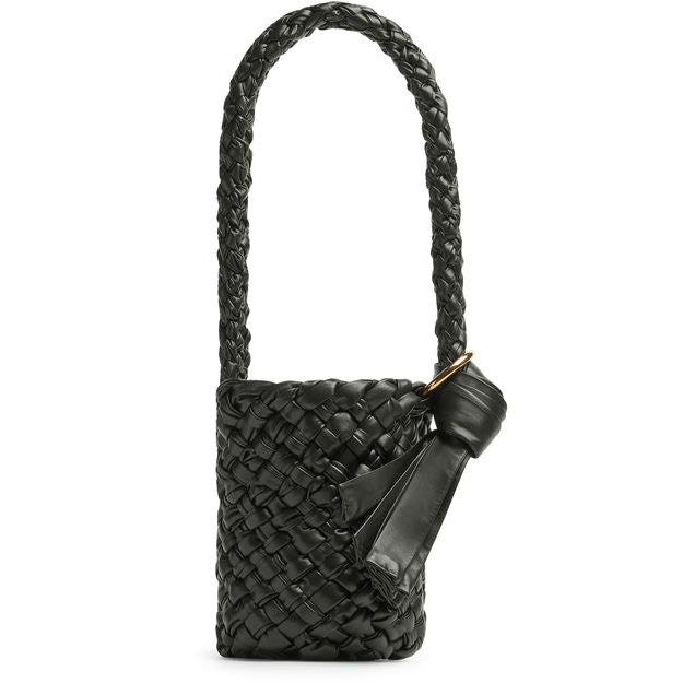 Bottega Veneta Kalimero small bag — Dark Green-M Brass