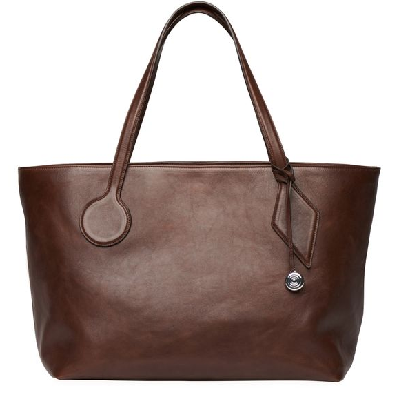 Liffner Sprout large tote bag — Dark Brown