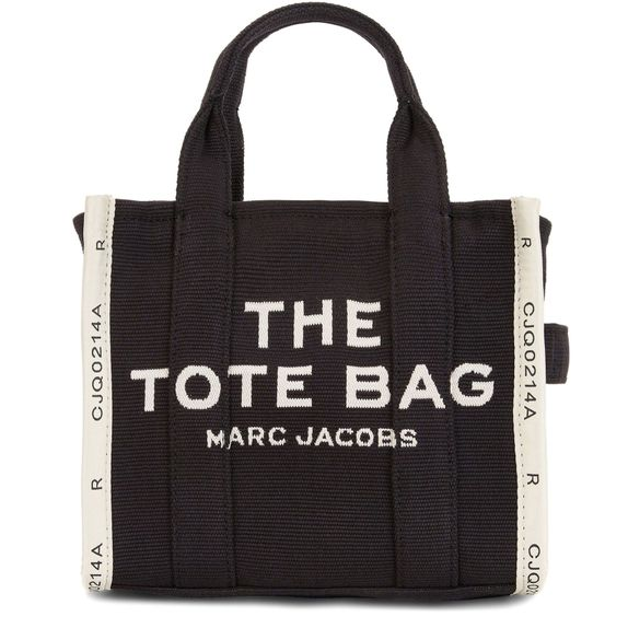 Marc Jacobs The Jacquard Small Tote Bag — Black