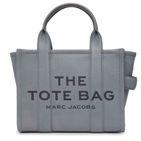 Marc Jacobs The Leather Small Tote Bag — Wolf Grey