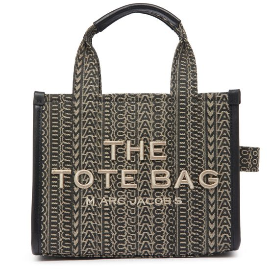 Marc Jacobs The Monogram Jacquard Small Tote Bag — Beige Multi