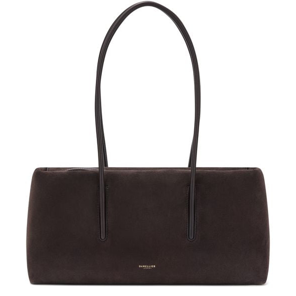 DeMellier The Stockholm Shoulder Baguette Bag — Dark Chocolate