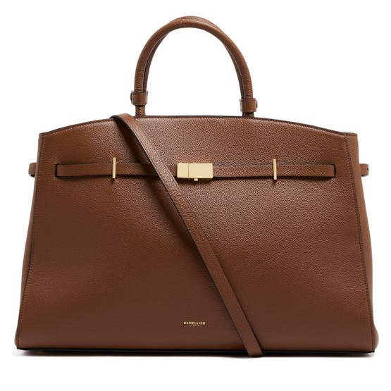DeMellier The Hudson handbag — Small Grain Tan
