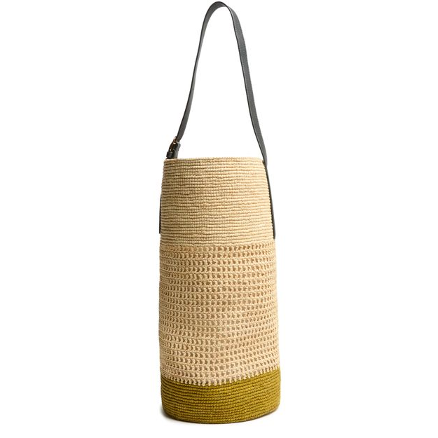 Khaite Billie bucket bag — Mud / Natural