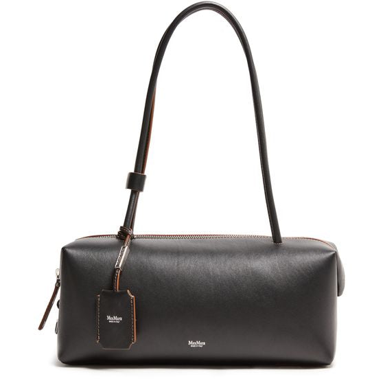 Max Mara Holdall string shoulder bag — Nero