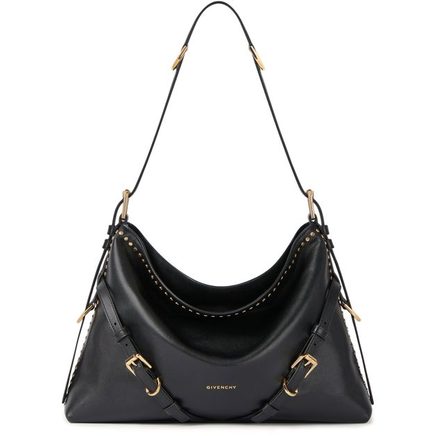 Givenchy Voyou medium leather bag — Black